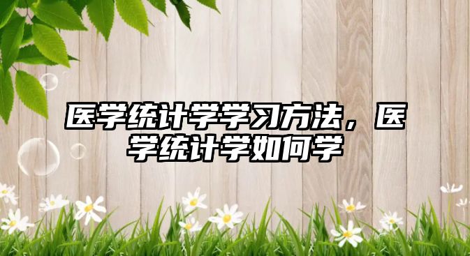醫(yī)學統(tǒng)計學學習方法，醫(yī)學統(tǒng)計學如何學