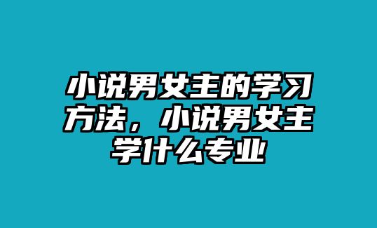小說男女主的學習方法，小說男女主學什么專業(yè)